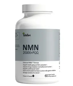 【20000mg Pure NMN 】Formulated with Resveratrol, GABA,  PQQ  & Passion Fruit Extract, Wellori NMN Supplement, Natural Sleep Aid, Sugar-Free,  for Anti-aging NAD+ Precursor & Healthy Aging Support - Edible, Award Winning, 0g Sugar, Non-habit forming