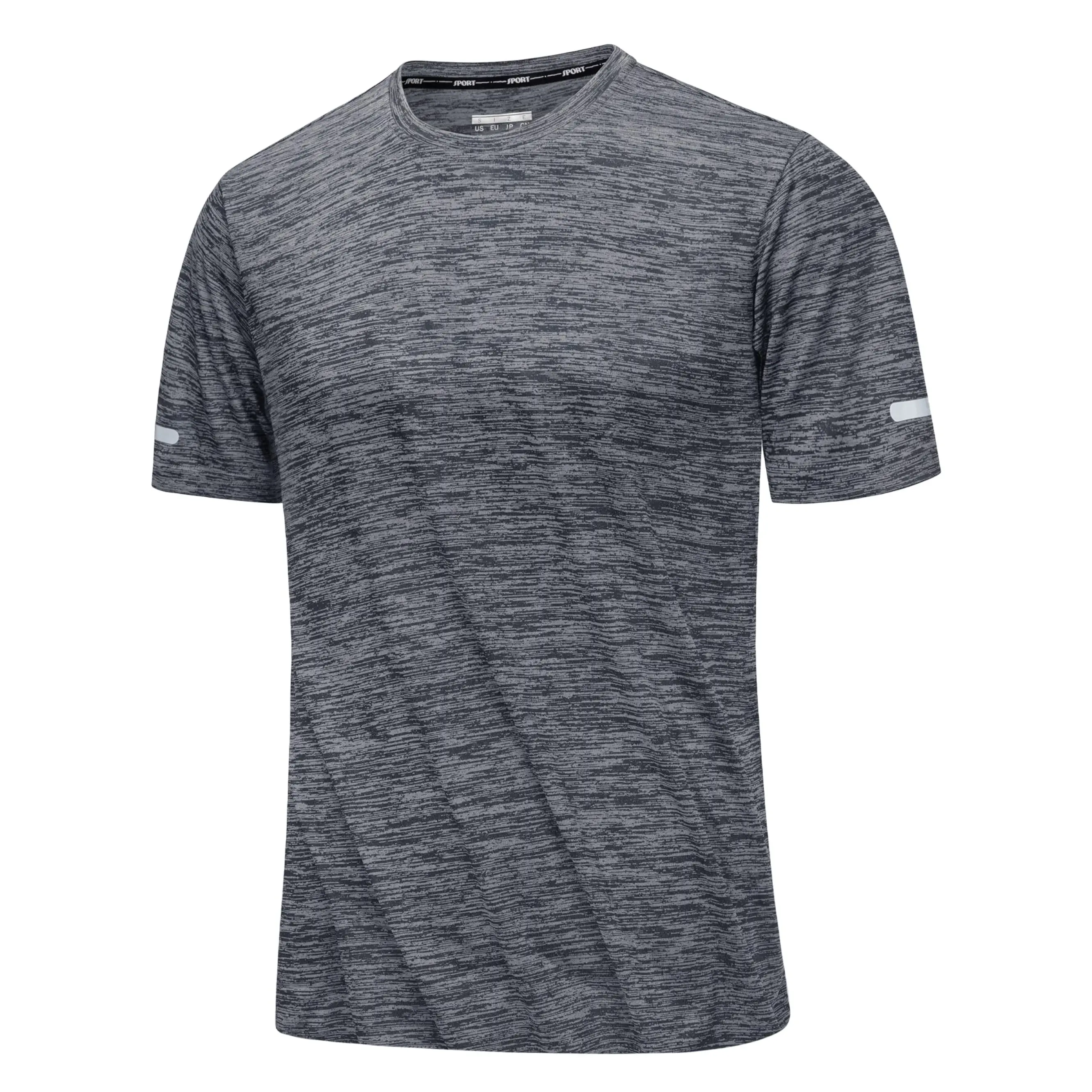 MAGCOMSEN Men's Quick Dry Performance T-Shirt, Athletic Crew Neck Fitness Apparel with Moisture Wicking & Reflective Details for Gym Running