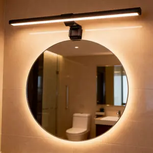 Modern Bathroom Vanity Mirror LED Light 11.8 Inches USB-Powered Adjustable 3-Color Temperature LED Bathroom Vanity Light with Simple Base for Mounting Above the Mirror Ideal for Bathroom Mirrors Minimalist lights for bedroom lamp