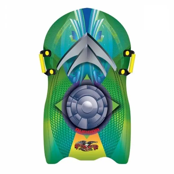 212 MAIN Aurora Foam Sled, Lightweight Durable Polyethylene Winter Removal Tool with Handle and Graphics, Ideal for Sledding