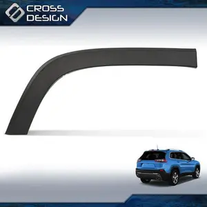 CROSSDESIGN Fit For Jeep Cherokee 19-22 Rear Right RH Side Fender Flare Wheel Molding Trim