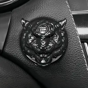 Car One-Button Start Modification Button Decorative Sticker, Decal, Ignition Switch Protective Cover, Universal Interior Accessories, Sticker for Cars