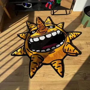 Y2K Sun/Moon Carpet For Dorm Room