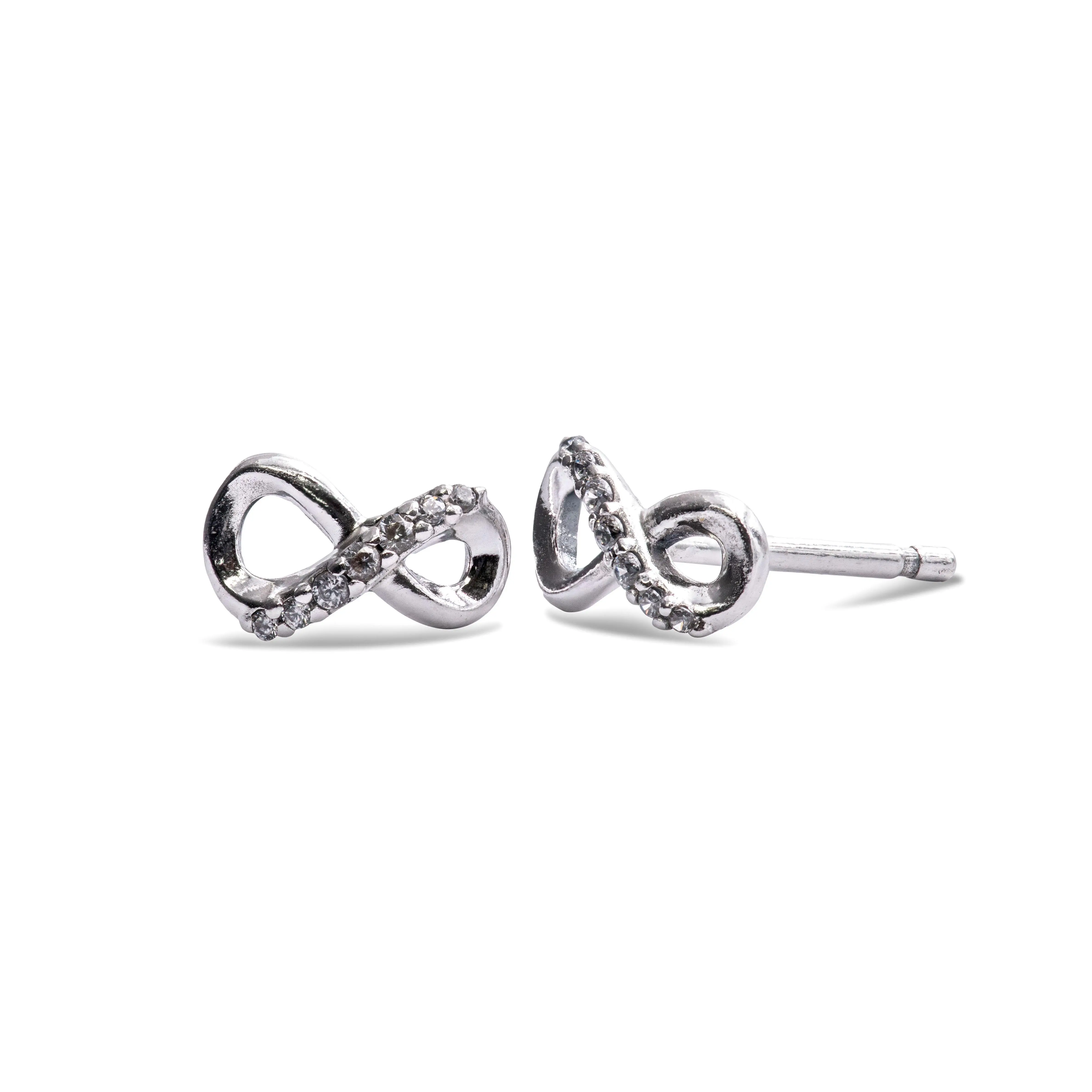Pandora - Sparkling Infinity Stud Earrings  - 298820C01, Gift Ideas, Cubic Zirconia, Adults, Express Emotions