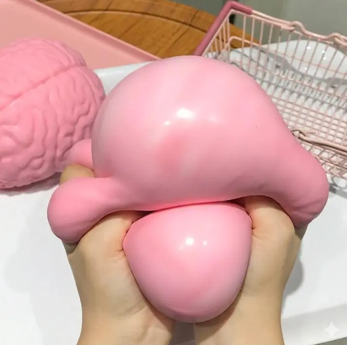 ORB Easy Sqweezy Jumbo Brainy Squishies - Orb Toys, 4.25 in Height, Big Slow-Rising Extra-Soft Stress Relief Squishies, Sensory Fidget Novelty Toy for 3-4 Years, Easter Baskets Gift
