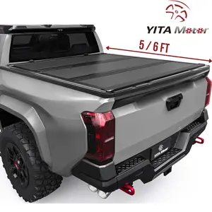 Low-Profile [Fits 2024-2026 Toyota Tacoma] 5 / 6 Ft Bed, Hard Tri-Fold Truck Bed Tonneau Cover
