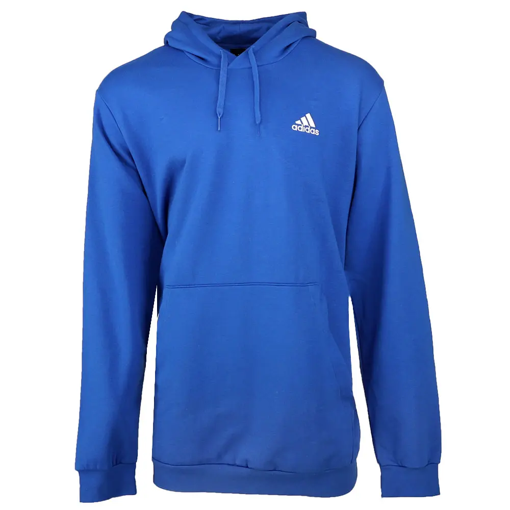 adidas Mens Essentials Fleece Hoodie Casual Outerwear Casual Comfort Technology - Blue