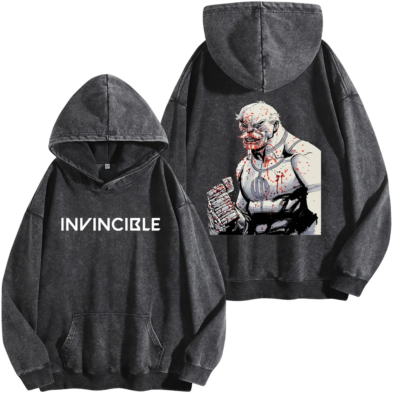 Wash Hoodie Dark Grey