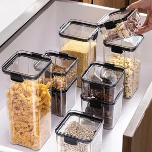 Stackable Sealed Kitchen Storage Containers, Plastic Multi-Purpose Food Container, Ideal for Grains & Dry Fruits, Tea Storage Solution