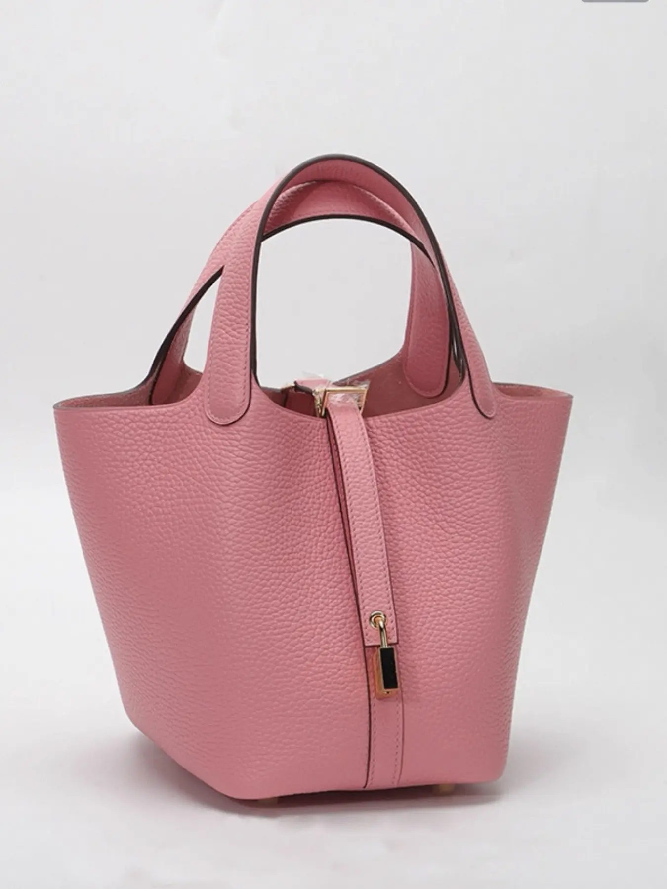 Women's Soft Leather Handbag, Fashionable Handbag, Casual Fashion Basket Bag, Leather Tote Purses, Trendy Small Shoulder Bag, Trendy Commuter Purse, 18cm, Unique Design, Perfect for Daily Use, Fashionable Bags