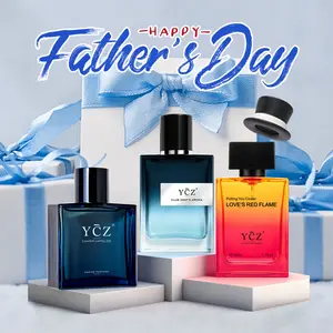 YCZ 3-Piece Perfume Collection: Triple Scent Journey – Marine Fresh, Sophisticated Gentleman & Passionate Heat | Long-Lasting Aromatic Woody Fragrance Bundle | Cruelty-Free Vegan Gift Set for Men & Couples|Father's Day Gifts