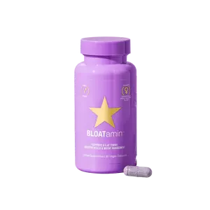 HAIRtamin - BLOATamin - One-Capsule-a-Day Vegan Dietary Supplement That Supports A Flat Tummy, Digestive Health and Weight Management - Targets Hormonal & Food Related Bloat