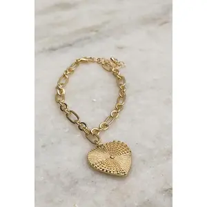 Juliette Gold Heart Bracelet