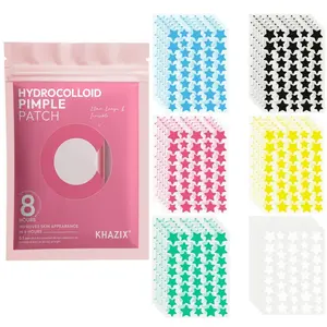 240/480/1200pcs Star Acne Pimple Patches, Concealer Facial Clearing Stickers, Soothing Oil-Free Invisible Acne Treatment for All Skin Types