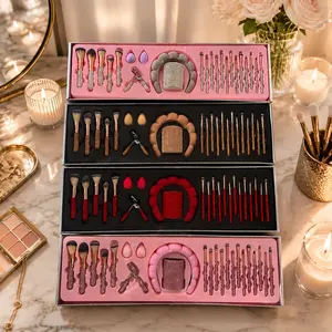 18Pcs Rhinestone Makeup Brush Set, Ultra Soft Synthetic Bristles, Professional Beauty Tools for Contour Blush Loose Powder Foundation Application