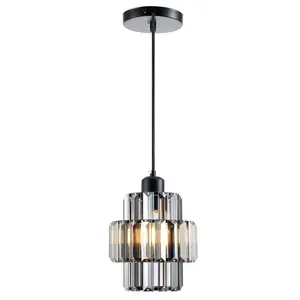 Modern Crystal Chandelier, Classic Craftsmanship, E26/e27 Base, Glass and Metal, Ceiling Light, Suitable for Dining Room, Kitchen Island, Bedroom, Living Room