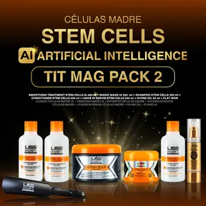 Liss Expert Professional Stem Cells 16.9 oz with Flat Iron, Magic Mask and a Complete Post Care Kir