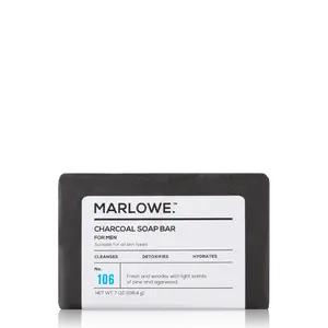 MARLOWE No. 106 Charcoal Soap Bar - Charcoal Soap for Your Needs Body Wash Cleanser Skin Repair Cleansing