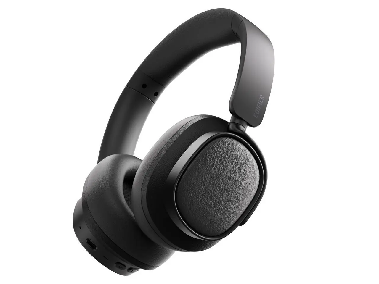 Edifier Active Noise Cancelling Headphones, Over Ear Bluetooth Headset, 92H Playtime Wired & Wireless Hi-Res Audio Certified, Fast Charging Clear Calls for Home Office Travel - Black