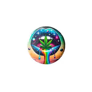 Cosmic Lips Button