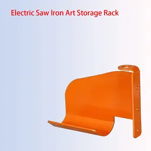 Chain Saw Wall Mount Holder, Garage Tool Organizer Rack, Yard Tool Rack, Iron Art Design, Space-Saving Storage Solution