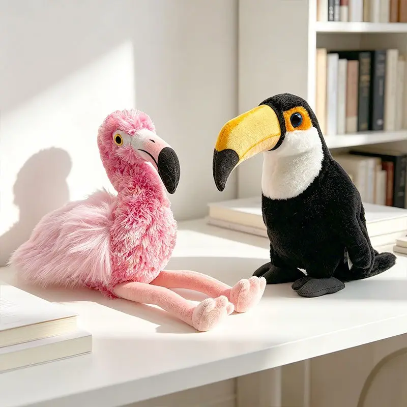 Realistic Parrot Plush Toy, Soft and Cozy Companion Doll, Perfect Gift for Kids, Ideal for Parties, Christmas, Easter, Valentine's Day, Birthday