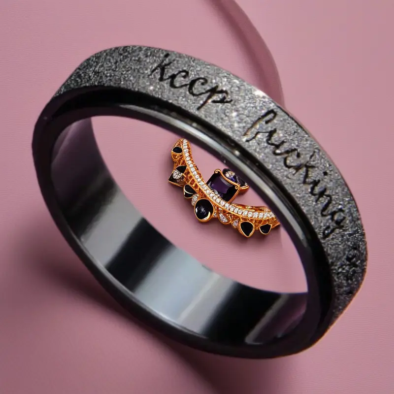 Anti-Anxiety Rotating Ring "Keep Going"  Stylish Daily Jewelry & Valentine’s Gift Idea