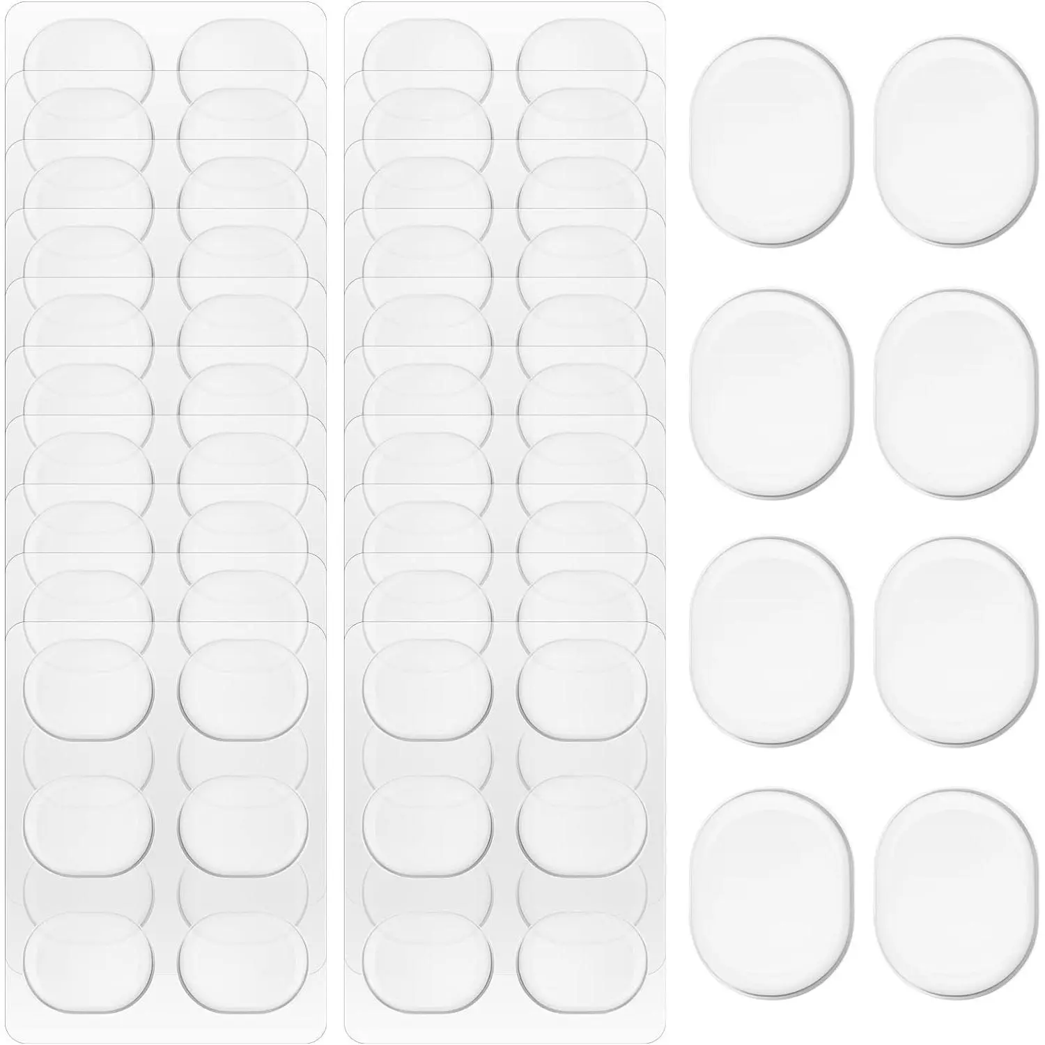 60 count Drum Dampeners Gel Pads  Soft Moon Gels for Drums Cymbals Tone Control Accessories