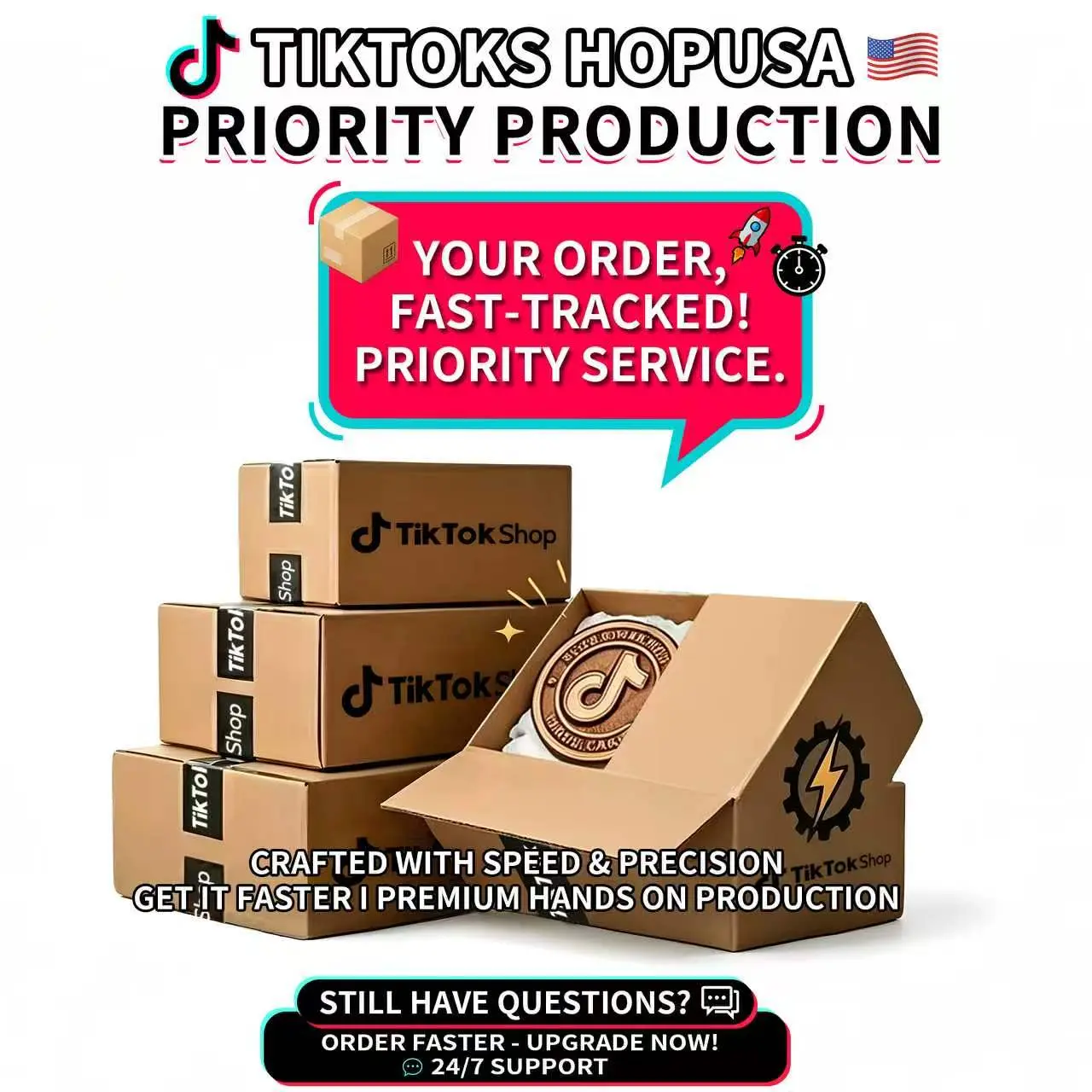 Umi Goods Apparel Priority Production Service for Orders.Custom Apparel Add-on.