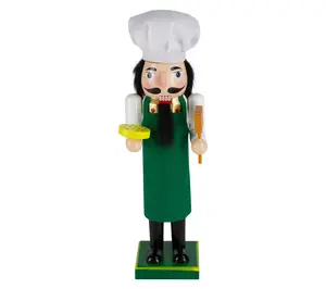 Northlight 14" Wooden Christmas Nutcracker Pizza Maker
