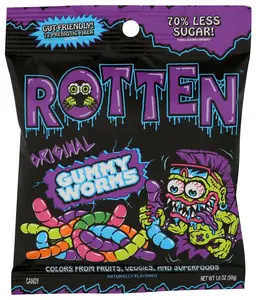 ROTTEN GUMMY WORMS ORIGINAL - 1.8OZ