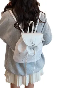 Sweet Style Star Print Mini Backpack, Casual Lightweight Backpack, Shiny Star Details, Girlie Trendy Casual Shoulder Bag, Fashionable and Stylish Design