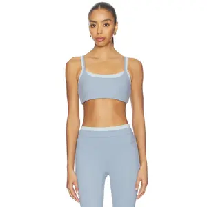 Gold Hinge Double Layer Strydeform Sports Bra in Artic