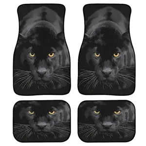 Universal Fit Lion Car Floor Mats, Anti-Slip, Dustproof, Waterproof, Durable Synthetic Rubber, Protector, All Driving Positions, Car Accessory, Perfect Gift