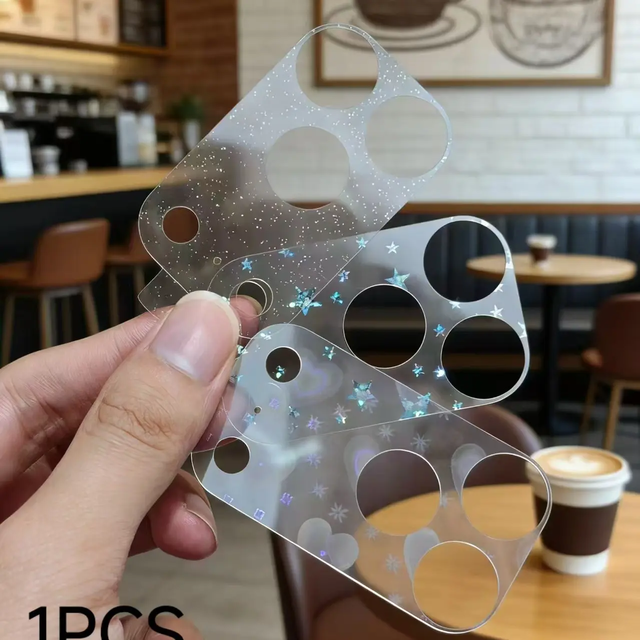 Star and heart glitter HD lens protector for iPhone 17 Pro Max, Glitter Cover, rear camera protector 17 Pro Protective Accessories