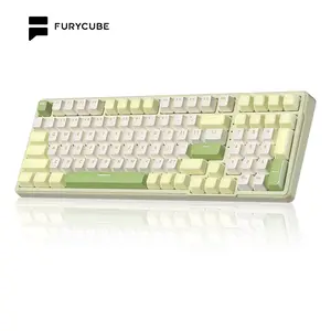 FURYCUBE K99 Pro Wireless Creamy Mechanical Keyboard  Bluetooth  2.4G Tri-Mode Side Engraved Gaming For Laptop Computer 99 Keys RGB PBT Keycaps 3/5 Pin Hot  key cappuller Custom RGB Mini Gaming Keyboard keyboard  Gifts