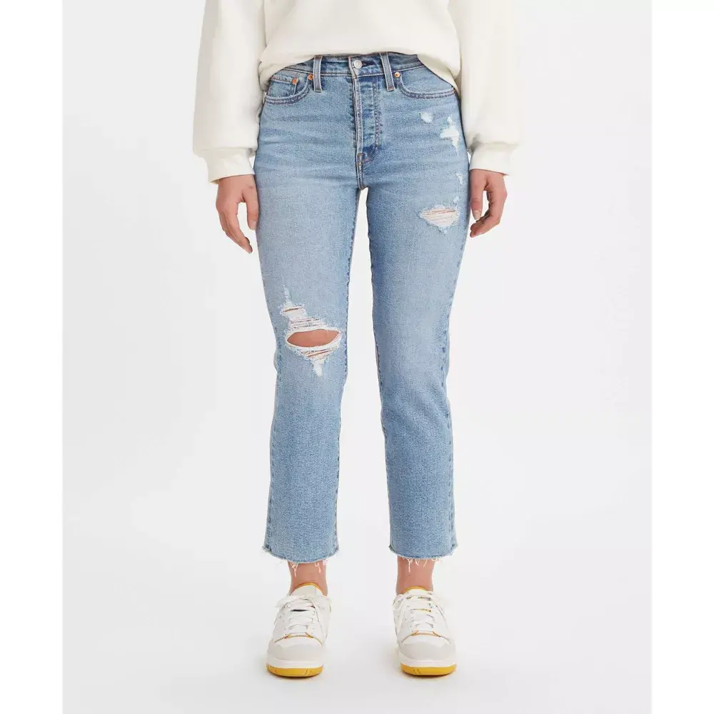 Levi's Women's Wedgie High-Rise Straight Leg Crop Jeans