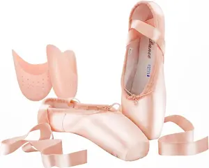 Professional Women's Pointe Shoes for Girls with  Pads