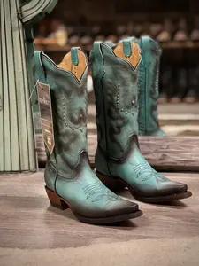 Reywelt 821 Jaylin Turqueza turquoise western boots Botas vaqueras Women Shoe
