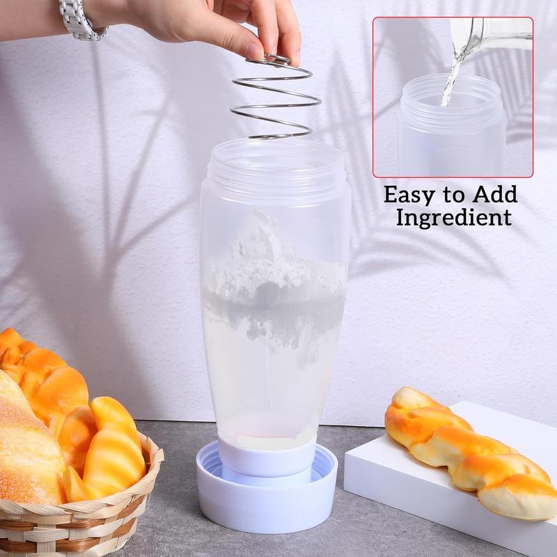 Pancake Batter Dispenser and Mixer with BlenderBall for Pancakes Waffles Muffins & Cupcakes Easy Pour Spout Reusable Plastic Silicone Kitchen Bakeware 4.5 Cup Capacity cooking utensils Value Pack Spring Kitchen Gadgets