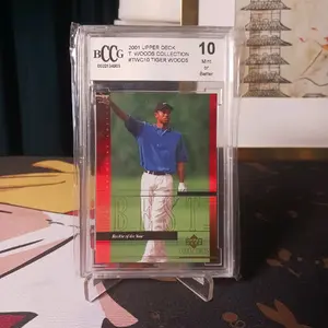 2001 Upper Deck T. Woods Collection #TWC10 Tiger Woods Rookie Card BGGC Mint 10