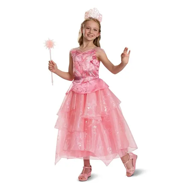 Girl's Wicked Deluxe Glinda Costume