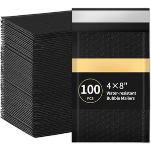 4x8" Inch Bubble Mailers 100 Pack Small Bubble Mailers  Padded Envelopes Self Seal Adhesive Shipping Bags for Mailing Cards  Makeup and Small Business Packaging