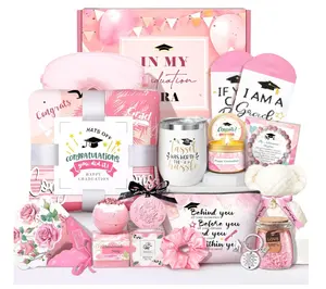 Graduation Gift for Her, 16 in 1 College Baskets Gifts High School Class of 2026 Girls Graduation Gifts Box for Daughter Friends Sister Dorm with Bracelet Tumbler Candle Beach Towel