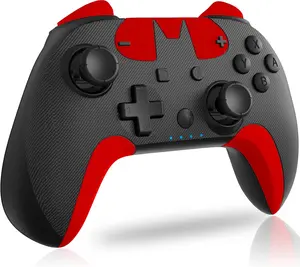 Controller -   Controller for / OLED/ Lite with Macro Button, 3 Levels Turbo Function, 4 Levels Adjustable Vibration, Six-Axis Motion Control(Black Red)
