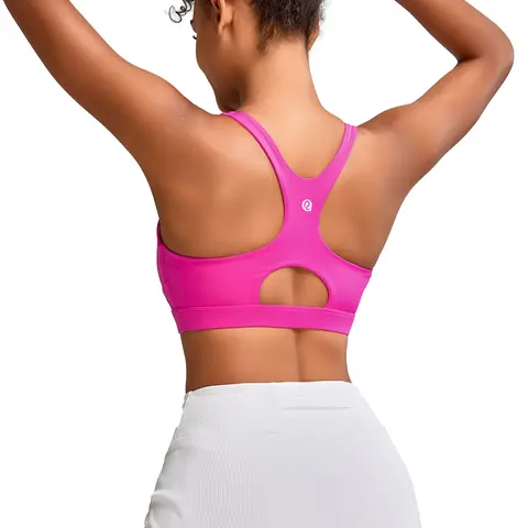 RUNNING GIRL Women's High Impact Sports Bra - Racerback, Moulded Cup with Flat Cup Seams, 4-Way Stretch Fabric, Cutout Back, Breathable, Machine Washable, Wide Band Core Support,  #outdoorfun #DiscoverYourGift #TikTokShopBlackFriday #TikTokShopCyberMonday