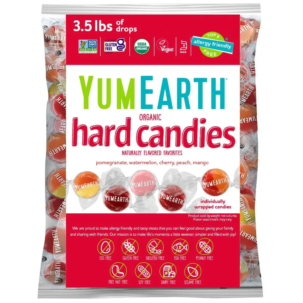 YumEarth Organic Hard Candies, Assorted, 3.5 lbs (1,588 g)