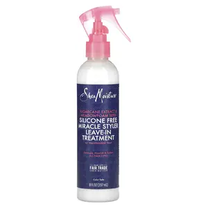 SheaMoisture Miracle Styler Leave-In Treatment, Sugarcane Extract & Meadowfoam Seed, 8 fl oz (237 ml)