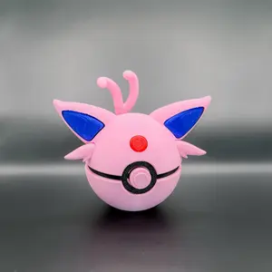 Espeon Pokeball- 3D printed clicker fidget