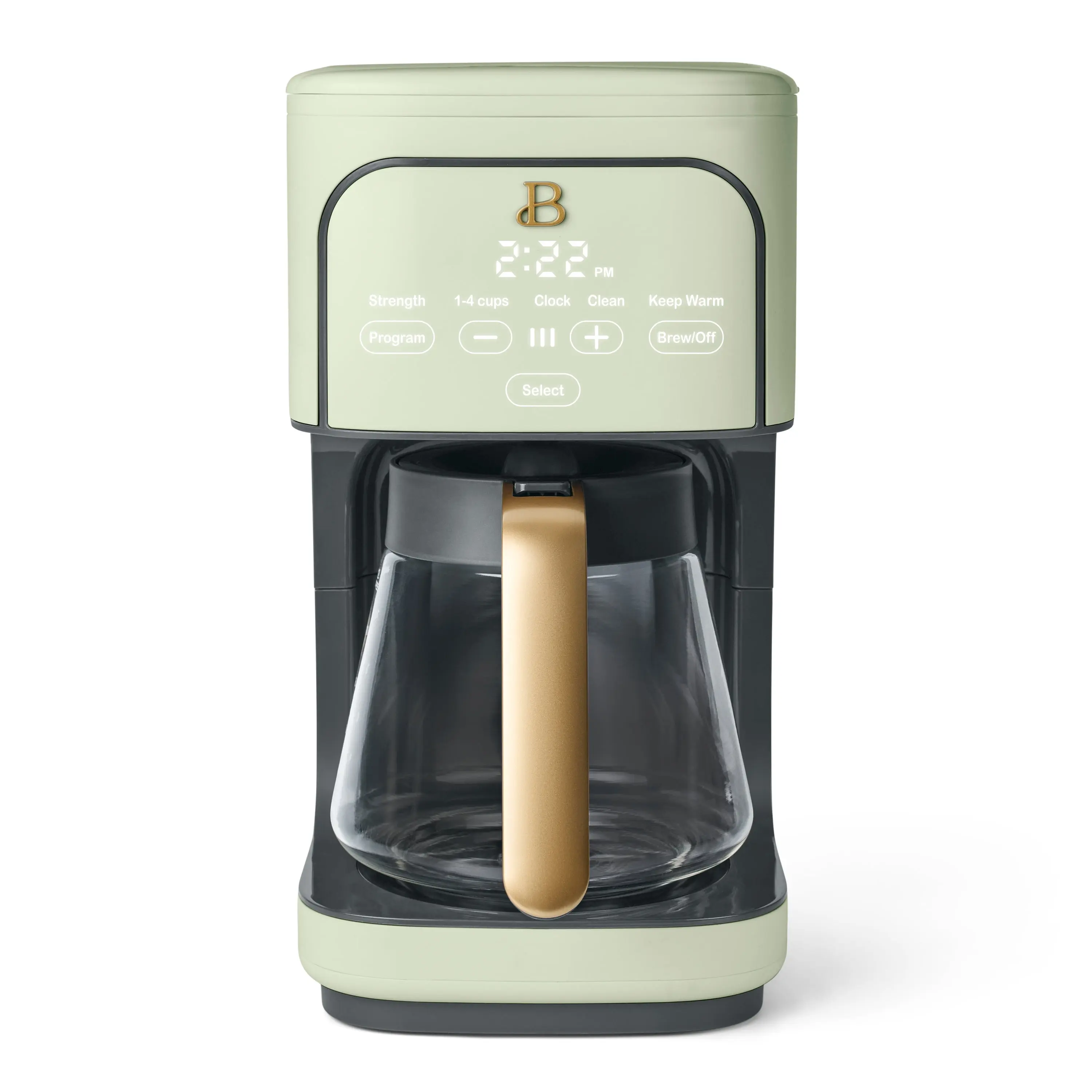 Beautiful 12 Cup Programmable Coffee Maker, Sage Green
